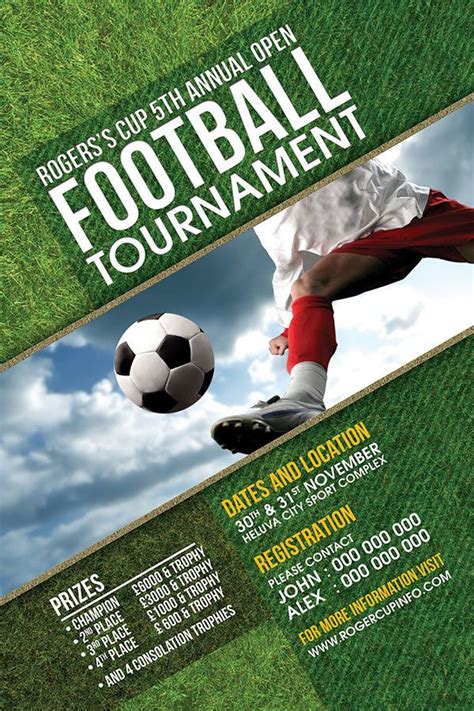 Football tournament event flyer – Artofit