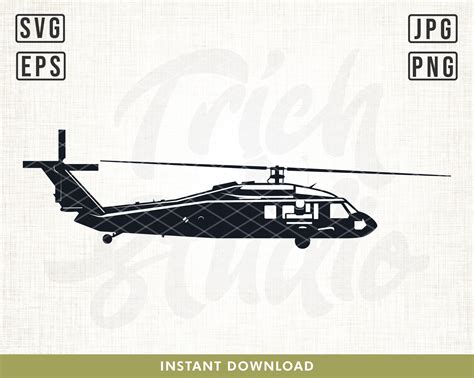 Black Hawk Helicopter SVG Helicopter Svg Chopper Svg Etsy