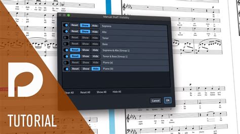 Manual Staff Visibility New Features In Dorico 35 Youtube