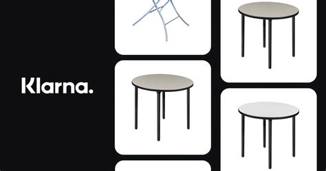 Black round folding table • Compare best prices now