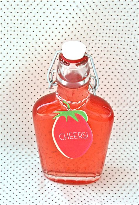 Simple Summery DIY: Homemade Strawberry-Flavored Vodka & Berry Tags ...