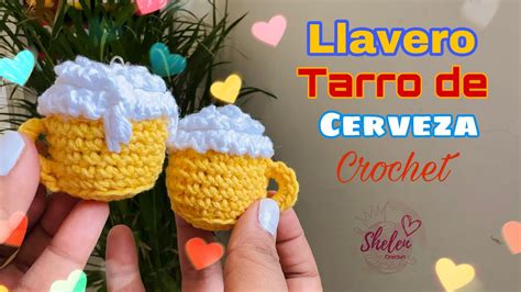 Tutorial De Llavero Cerveza A Crochet YouTube