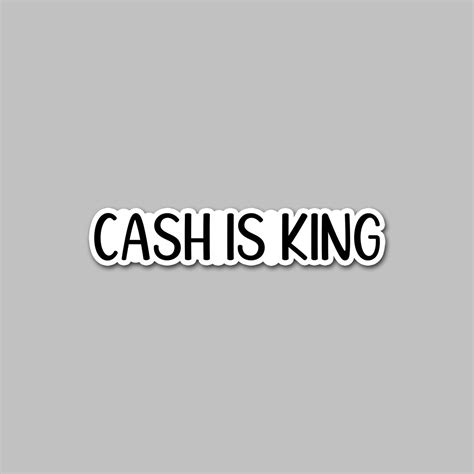 Cash is King Sticker – CDN Girl Cash Stuffer