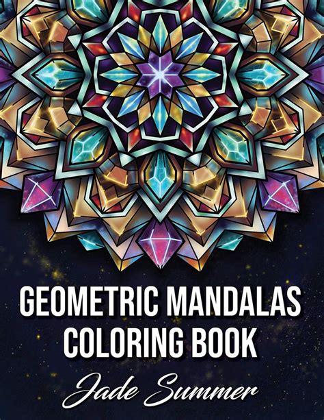 Geometric Mandalas Coloring Book Jade Summer Kleurboek Voor