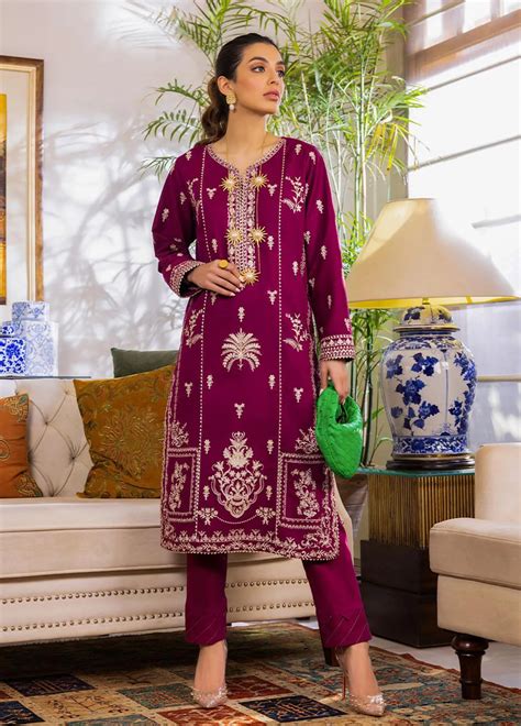 Essential By Asim Jofa Embroidered Cambric Suits Unstitched 2 Piece