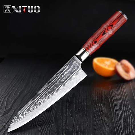 Xituo Coltello Giapponese In Acciaio Di Damasco Coltello Da Cucina Da