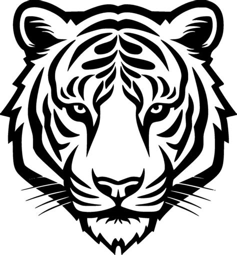 Premium Vector Tiger Minimalist And Flat Logo Vector Illustration