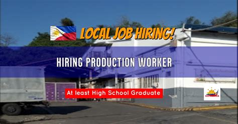 Local Job Hiring Production Worker For Good Heart Food And Industrial