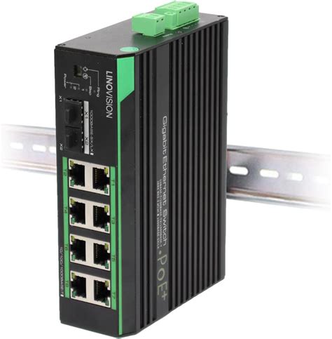 Linovision Industrial Port Full Gigabit Solar Poe Switch With Dc V