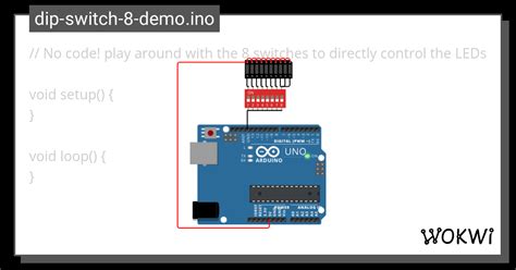 Dip Switch Demo Ino Wokwi Esp Stm Arduino Simulator