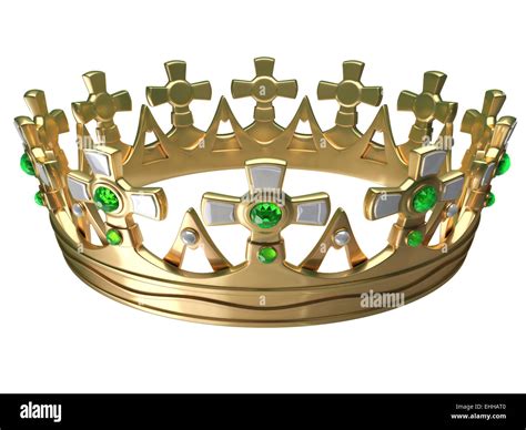 Royal gold crown isolated Stock Photo - Alamy