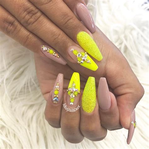 Khayanderson Nail Designs Yellow Nails Gel Nails Nails