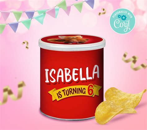 Turning Red Pringles Label. Turning Red Party. Pringles Can - Etsy in ...