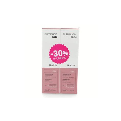 CUMLAUDE MUCUS GEL LUBRICANTE DUPLO 30 DTO 2ªUD Farmacia de Casa