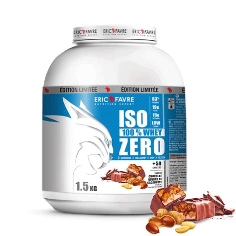 Iso Zero 100 Whey Protéine saveur Choco peanut butter 1 5kg Eric Favre