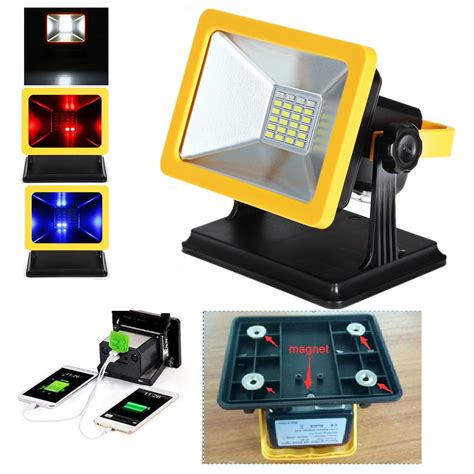 15W Portable Rechargeable LED Work Light With Magnetic Base Waterproof