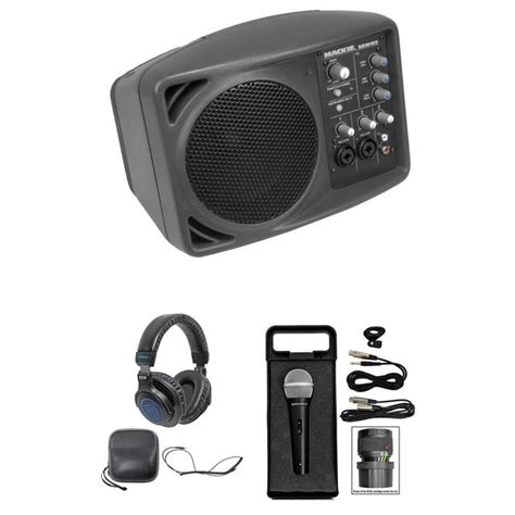 Mackie Srm150 Powered Pa Monitor Speaker Srm 150headphonesmiccablecase