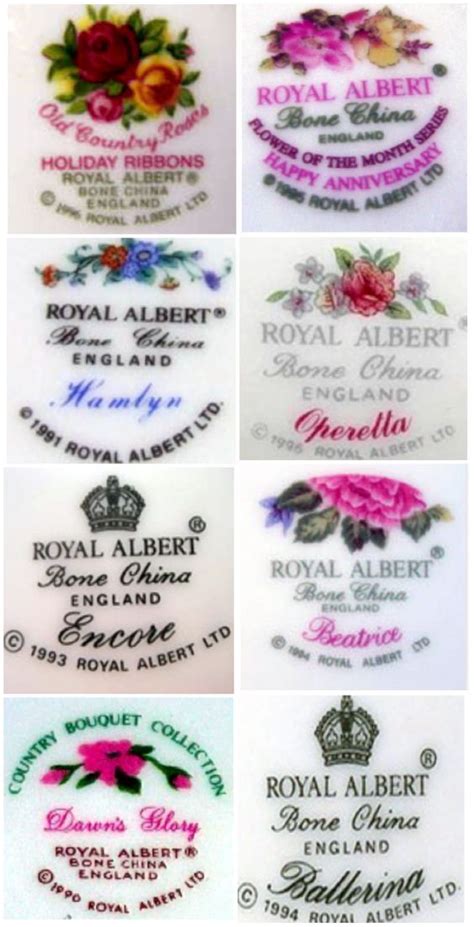 Complete Guide To Royal Albert Back Stamps Courtesy Of The Royal Abert