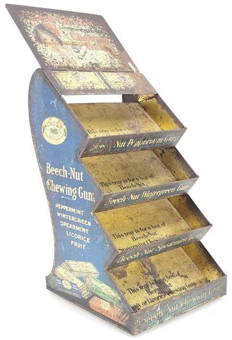 Lot Vintage Tin Beech Nut Chewing Gum Display