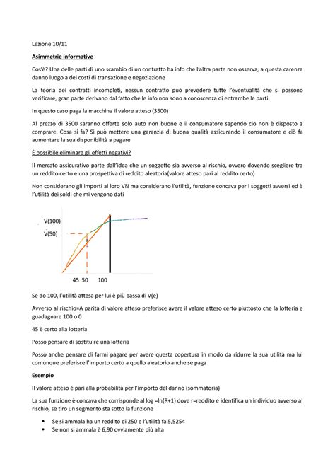 Appunti Ferraresi Lezione Asimmetrie Informative Cos Una Delle