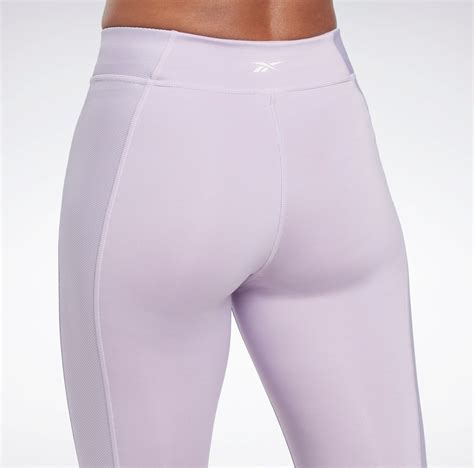 Leggins Performance Rib Para Yoga De Talle Alto En Purple Oasis Reebok Oficial Es