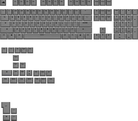 Glorious Gpbt Basics Universal Keycap Set For 100 85 80 Tkl 60