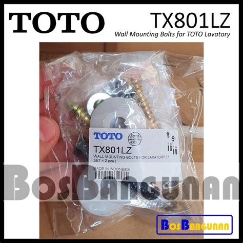 jual baut wastafel toto txlz wall mounting bolts  lavatory toto