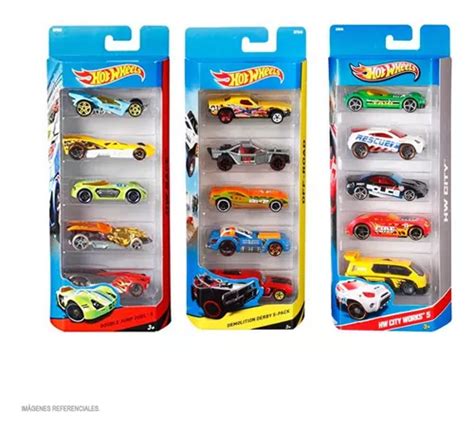 Hot Wheels Autos Basicos Pack X 5 Und Cuotas Sin Interés