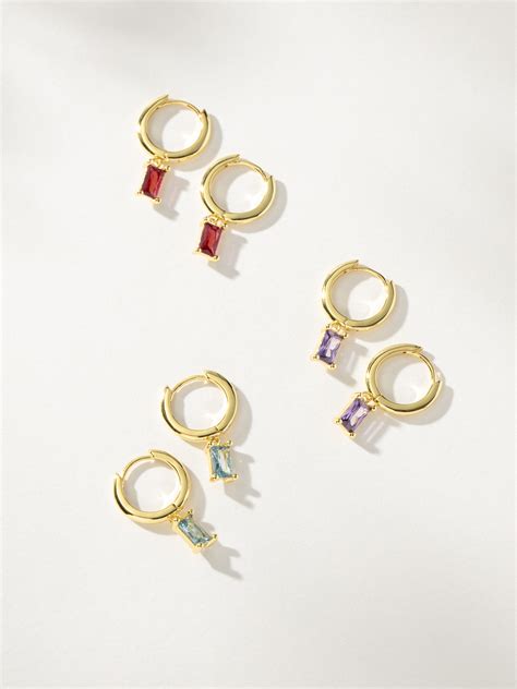 Birthstone Huggie Earrings – Uncommon James