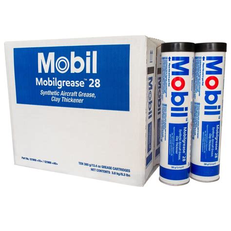 MobilGrease 28 Synthetic Aircraft Grease 380gm Cartridges (10 Pack ...