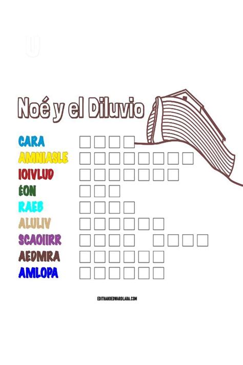 No Y El Diluvio Letras Revueltas Juego B Blico Para Ni Os Video