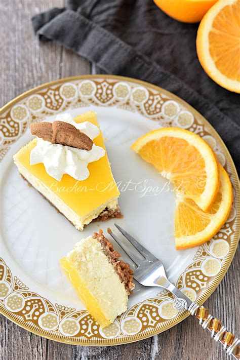 Orangen Käsekuchen mit gezuckerter Kondensmilch Rezept