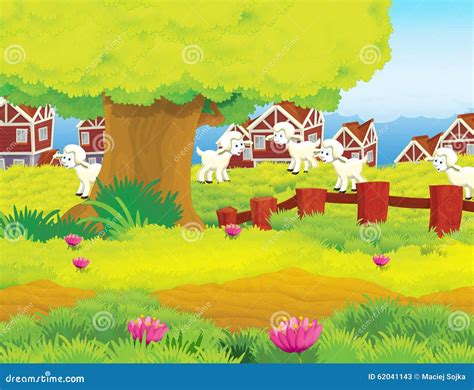 Cartoon scene - background stock illustration. Illustration of cartoon ...