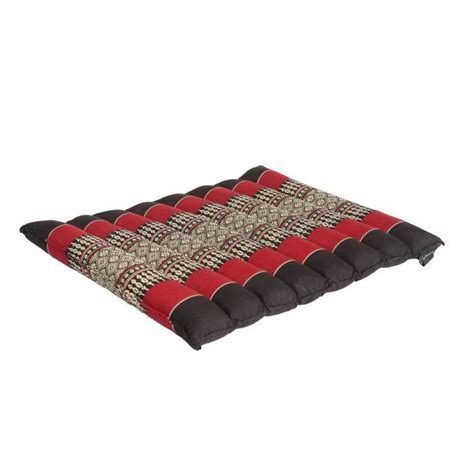 FLAT ROLLABLE Coussin de Yoga et Méditation Plat et Souple Noir