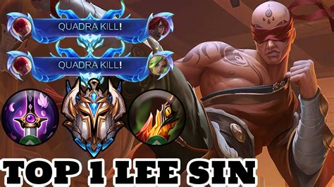 Wild Rift Lee Sin Top 1 Lee Sin Gameplay Rank Challenger YouTube