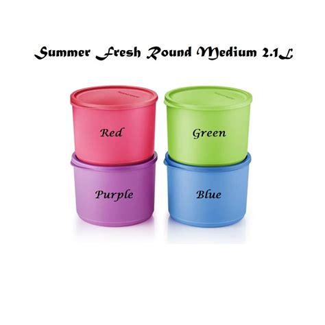 Tupperware Summer Fresh Round L Pc Furniture Home Living