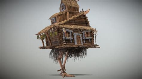 Baba Yaga House Witch Cottage Architectural Sculpture Monster House