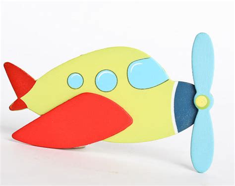 Painted Finished Wooden Airplane Cutout Wood Cutouts Unfinished