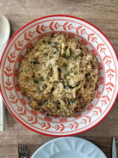 Riz aux courgettes boeuf haché et Vache qui rit recette Cookeo