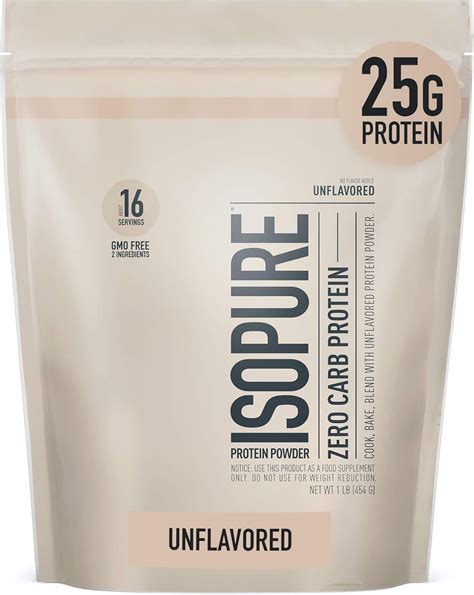 Amazon Isopure cero carbohidratos sin sabor 0 88 oz proteína 100