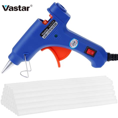 20w Hot Melt Glue Gun With 2pcs 10 Pcs 30pcs 7mm 200mm Glue Stick Industrial Mini Guns Thermo