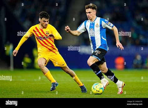 Adria Pedrosa Of Rcd Espanyol Pedro Gonzalez Pedri Of Fc Barcelona