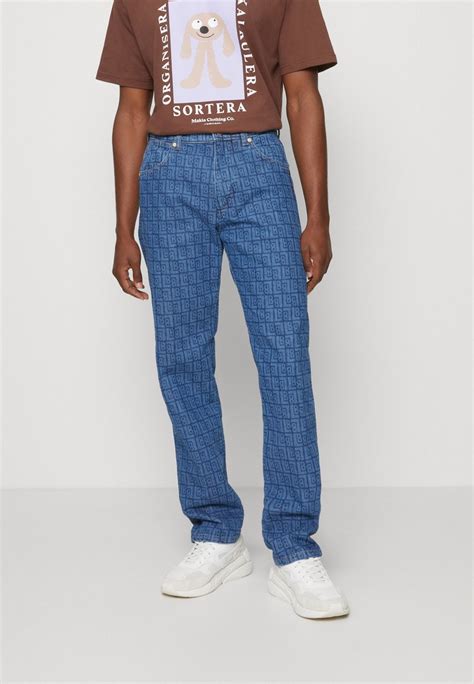 Wrangler Frontier Vaqueros Boyfriend All Over Laserblue Denim