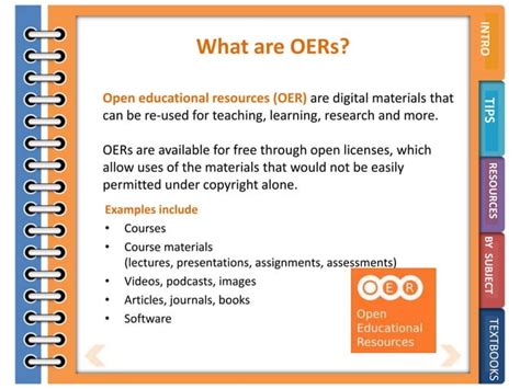 Open Educational Resources Oers Ppt