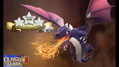 Level Dragons In Clash Of Clans Destroy Town Hall Star