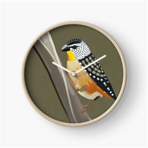 Spotted Pardalote Australian Bird Clock For Sale By Lukedwyerartist