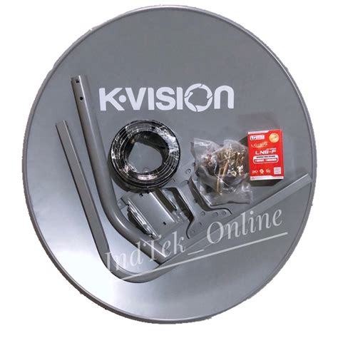 Jual Dish ODU SET Parabola K VISION Ku Band Offset Komplit Kabel LNB