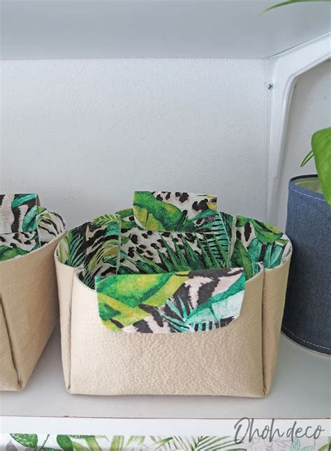 Diy Fabric Basket Ohoh Deco