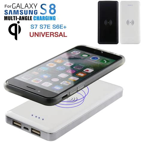 Qi Wireless Power Bank High Capacity 10000 Mah Portable Power Bank And