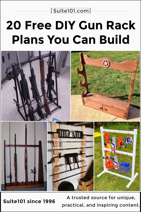 20 Homemade DIY Gun Rack Plans - Suite 101